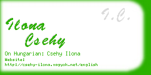 ilona csehy business card